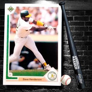 BASEBALL CARD  DAVE HENDERSON # 108 MLB   UPPER DECK 1991